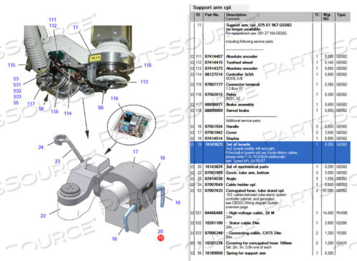 OEM#: 10143623КОМПЛЕКТ ПЛАТ от Siemens Medical Solutions
