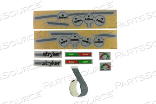 4-СТОРОННЯЯ БОЛЬШАЯ ЭТИКЕТКА С КОЛЕСОМ, СЕРАЯ