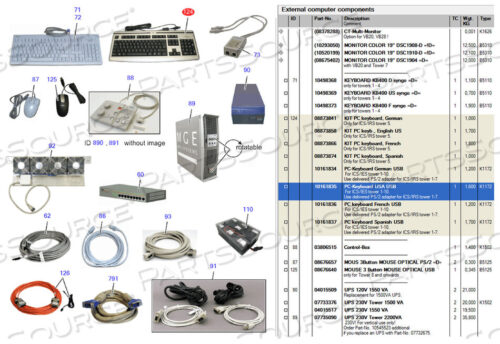OEM#: 10161835USB KEYBOARD by Siemens Medical Solutions