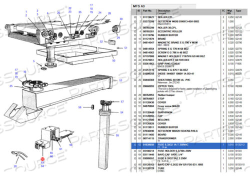 OEM#: 1039650220V 1A SB FUSE от Siemens Medical Solutions