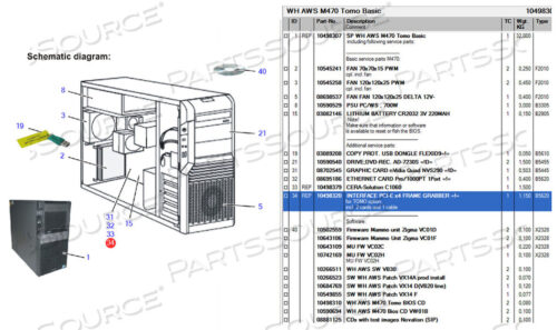 OEM#: 10498320ИНТЕРФЕЙС PCI-E X4 FRAME GRABBER от Siemens Medical Solutions