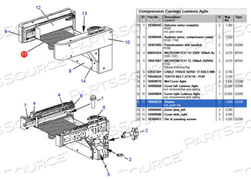 OEM#: 10569510SHUTTER от Siemens Medical Solutions