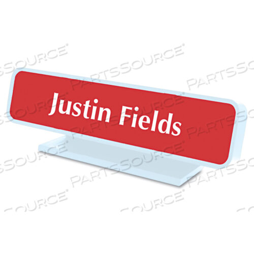 АРХИТЕКТУРНАЯ НАСТОЛЬНАЯ ТАБЛИЧКА С ИМЕНЕМ, 9 X 1,75, СЕРАЯ, РАДИУСНЫЙ КРАЙ