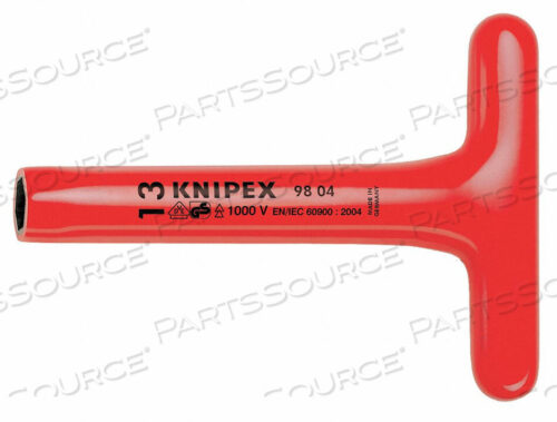OEM#: 98 04 22ГАЙКОВЕРТ 22.0MM ПОЛЫЙ Т-ОБРАЗНЫЙ INS 8 от Knipex