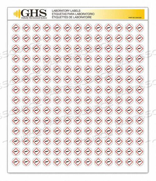 OEM#: GHS1226ЭТИКЕТКА ДЛЯ БАЛЛОНОВ С ГАЗОМ ГЛЯНЦЕВАЯ БУМАГА PK1820 от Incom Manufacturing