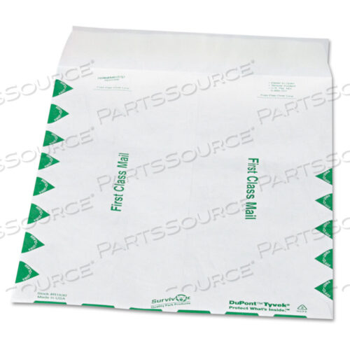 OEM#: QUAR1530ЛЕГКИЕ 14-ФУНТОВЫЕ КАРТОЧКИ TYVEK, ПЕРВЫЙ КЛАСС, #12 1/2, КВАДРАТНЫЙ КЛАПАН, ЗАСТЕЖКА REDI-STRIP, 9,5 X 12,5, БЕЛЫЕ, 100 ШТ./КОРОБКА от Survivor