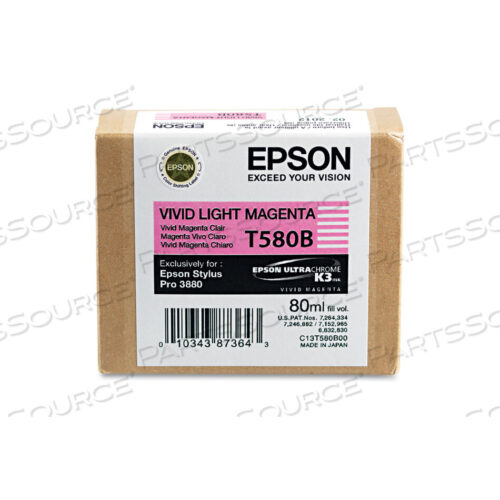 OEM#: T580B00T580B00 ULTRACHROME K3 INK, VIVID LIGHT MAGENTA от Epson