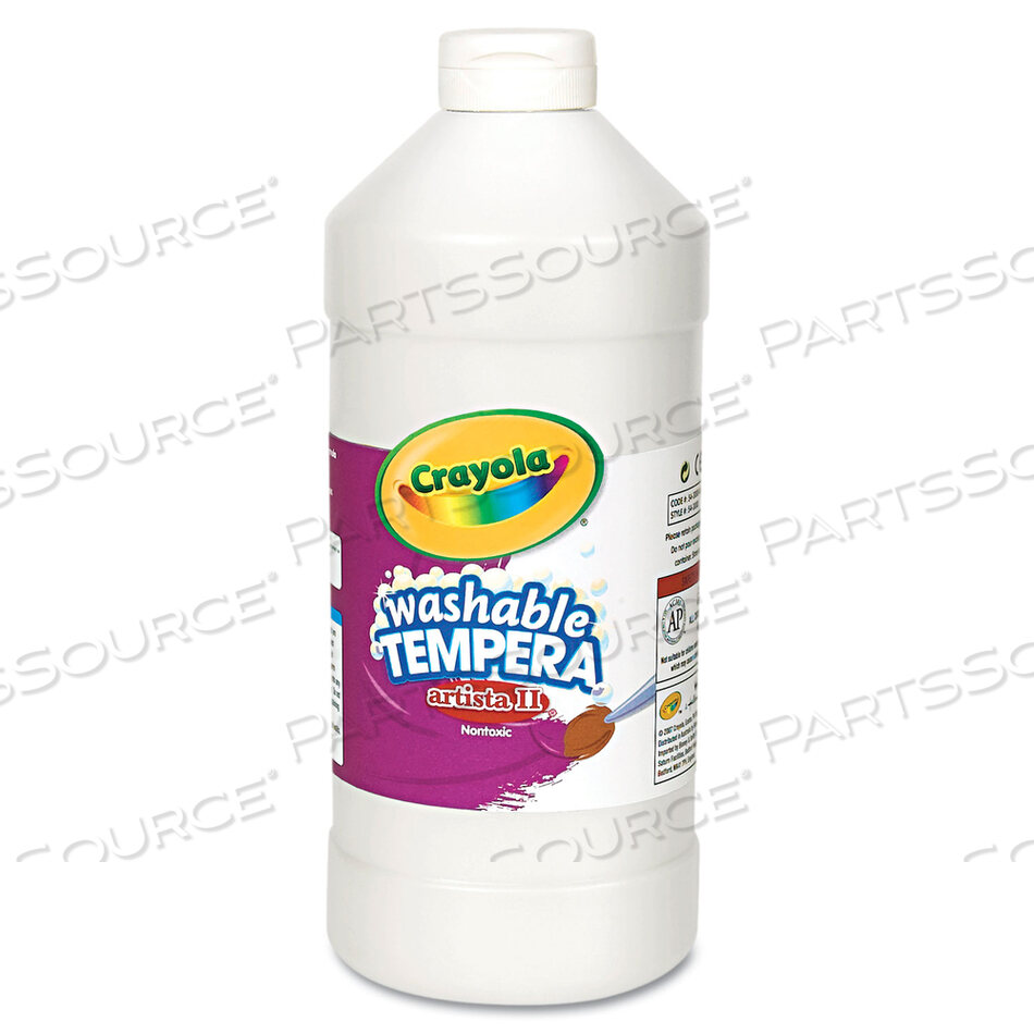 OEM#: 543132053ARTISTA II СМЫВАЕМАЯ ТЕМПЕРНАЯ КРАСКА, БЕЛАЯ, БУТЫЛКА 32 УНЦИИ от Crayola