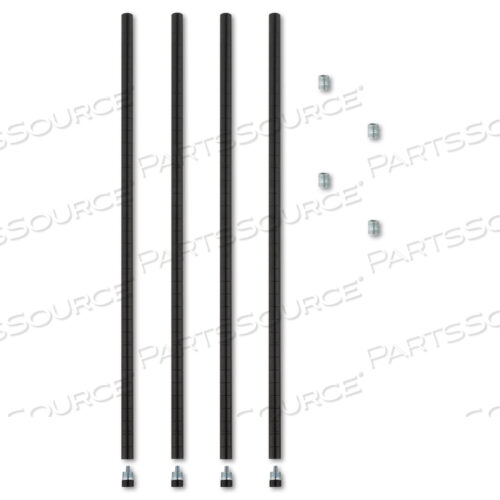 OEM#: ALESW59PO36BLШТАБИРУЕМЫЕ СТОЙКИ ДЛЯ ПРОВОЛОЧНЫХ СТЕЛЛАЖЕЙ, ВЫСОТА 36, ЧЕРНЫЕ, 4 ШТ./УПАКОВКА от Alera