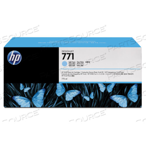 HP 771, (B6Y44A) 3 ОРИГИНАЛЬНЫХ ЧЕРНИЛЬНЫХ КАРТРИДЖА LIGHT CYAN