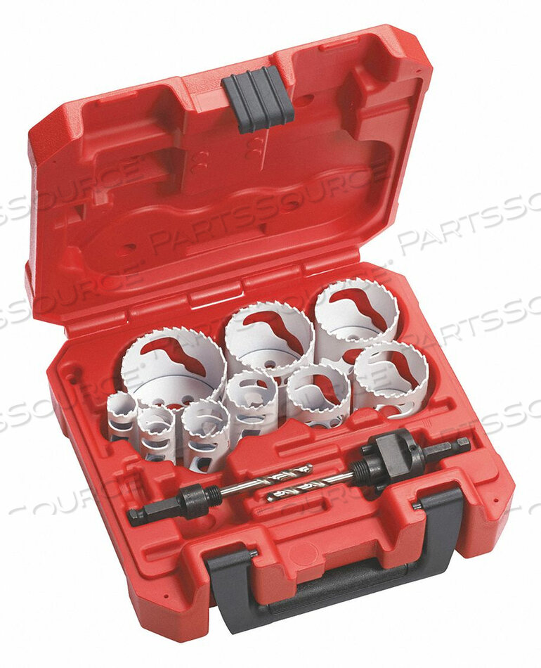 OEM#: 49-22-4025КОМПЛЕКТ ПИЛ-КОРОНОК, РАЗМЕР 9, БИМЕТАЛЛИЧЕСКИЙ, ФРЕЗА С ПЕРЕМЕННЫМ ШАГОМ, ОТВЕРСТИЕ 2-1/2 ДЮЙМА, ПЛАСТИКОВЫЙ КОРПУС от Milwaukee Electric Tools