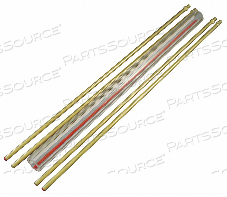 OEM#: LG-8RGLASS ROD КОМПЛЕКТ RED LINE 3/4 ДЮЙМА ДИАМЕТР 8 ДЮЙМОВ L от Penberthy