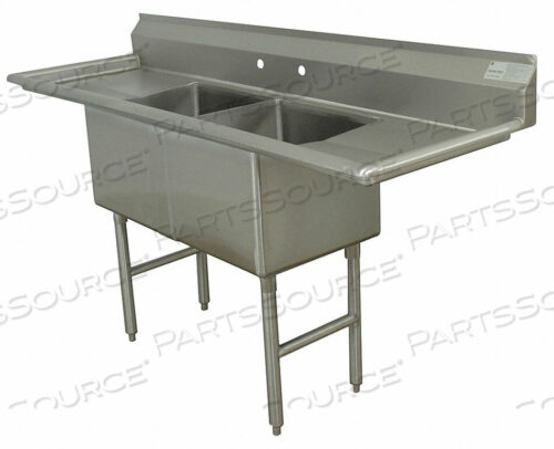 OEM#: FC-2-2424-24RLXNSF СБОРНАЯ 2-Х СЕКТНАЯ РАКОВИНА, 24TWO DRAINBOARD от Advance Tabco