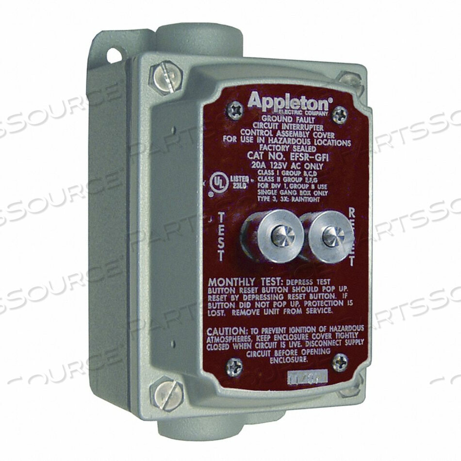 OEM#: EFSC175-GFIGFI COVER BOX 125V 20A 3/4HUB FT M IRON от Appleton Electric
