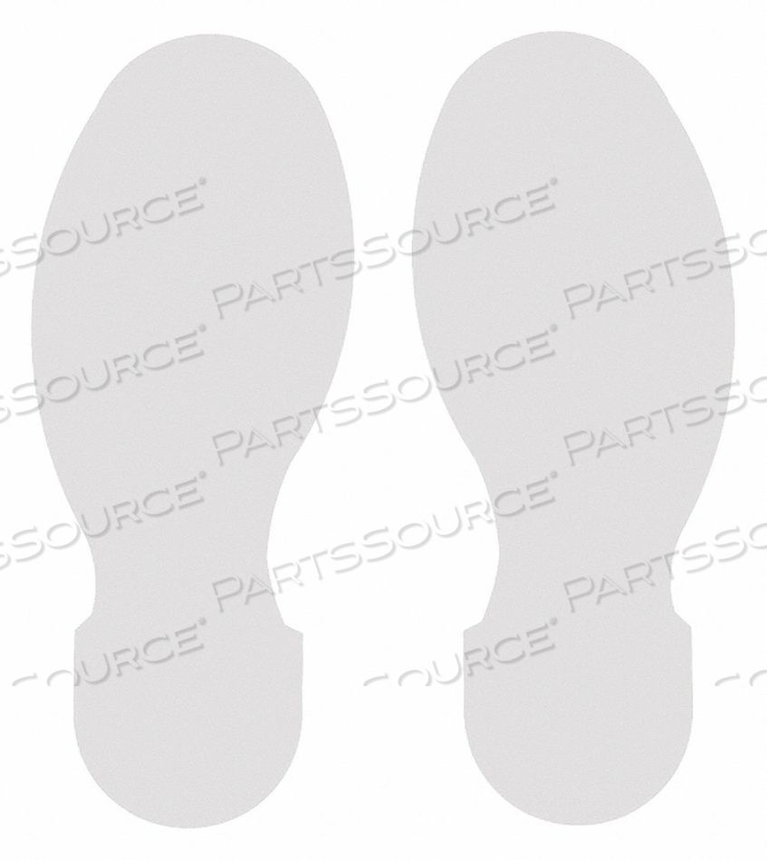 OEM#: 104411G5695 ЛЕНТА ДЛЯ РАЗМЕТКИ ПОЛА В ФОРМЕ НОГ WHT PK10 от Brady Americas