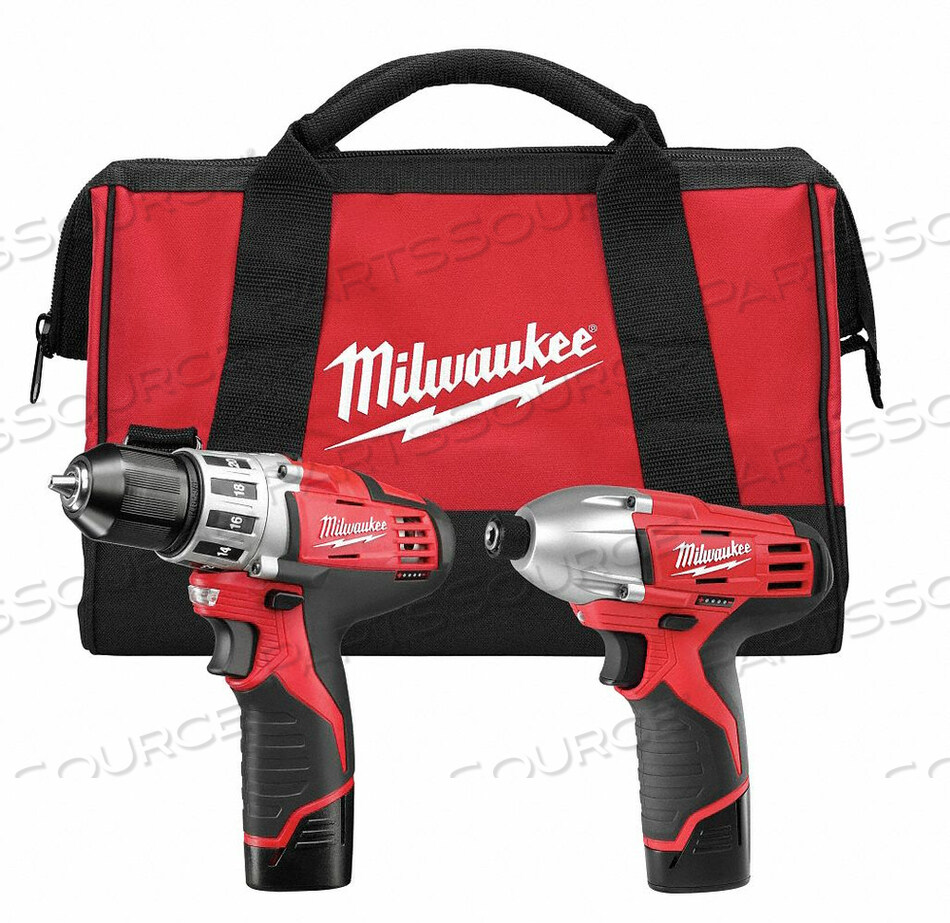 OEM#: 2494-222494-22 КОМБИНИРОВАННЫЙ НАБОР ИЗ 2 ИНСТРУМЕНТОВ MILWAUKEE M12 С ДРЕЛЬЮ/ШУРУПОВЕРТОМ M12 3/8 И УДАРНЫМ ШЕСТИГРАННЫМ ШУРУПОВЕРТОМ M12 1/4 от Milwaukee Electric Tools