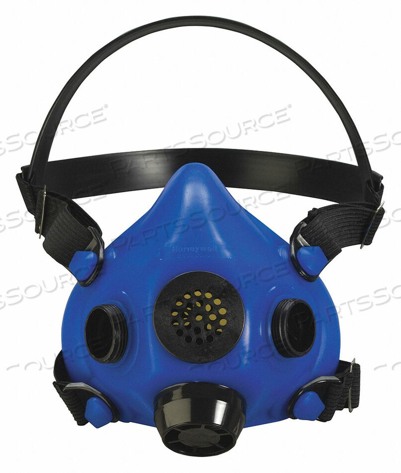 OEM#: RU85001MHALF MASK RESPIRATOR SILICONE BLUE by Honeywell