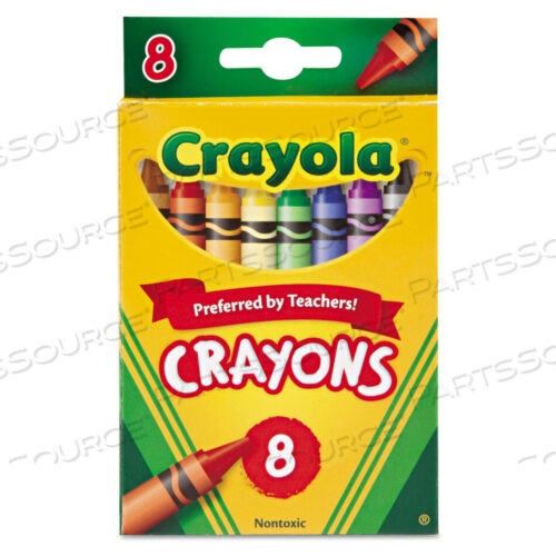 OEM#: 523008CLASSIC COLOR CRAYONS, PEGGABLE RETAIL PACK, PEGGABLE RETAIL PACK, 8 COLORS/PACK by Crayola