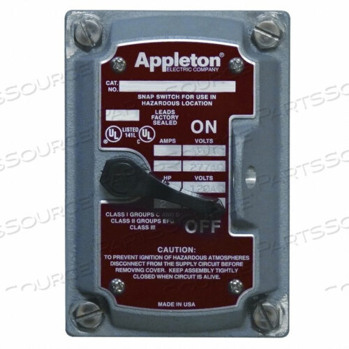 OEM#: EDSK-MC2MOTOR SWITCH 30A 250V 20A 600V 2P от Appleton Electric