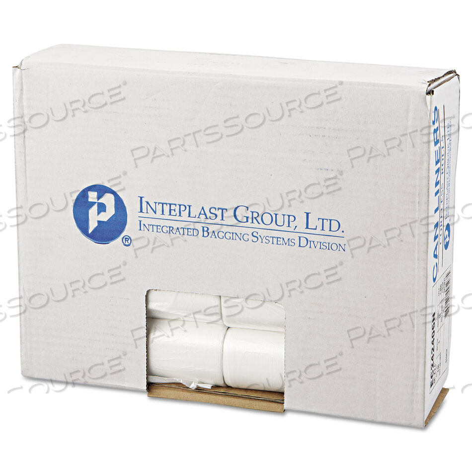 OEM#: EC242406NКОММЕРЧЕСКИЕ ВКЛАДЫШИ ДЛЯ БАНОК ВЫСОКОЙ ПЛОТНОСТИ, 10 ГАЛЛОНОВ, 6 МИКРОН, 24 X 24, НАТУРАЛЬНЫЕ, 1000/КОРОБКА от Inteplast Group