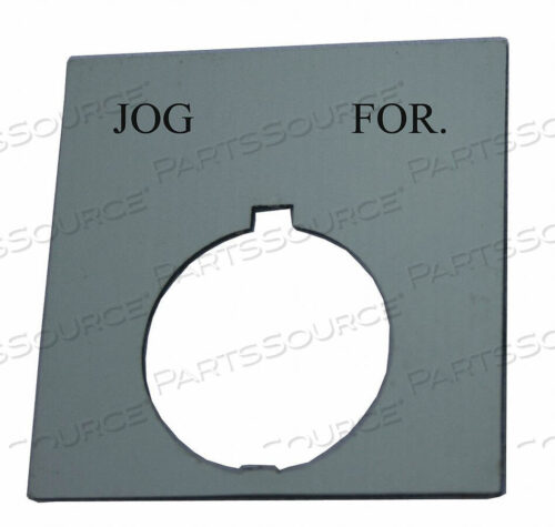 OEM#: HT8SP20LEGEND PLATE SQUARE JOG-FOR BLACK by Eaton