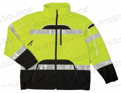 OEM#: RWJ106-L-XLRAIN JACKET REFLCTV PIPING LIME L-XL от ML Kishigo