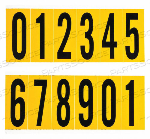 OEM#: 1550-# НОМЕРА И БУКВЫ КОМПЛЕКТА НАБОР 0 THRU 9 PK25 от Brady Americas