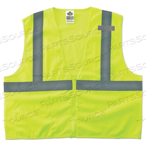 OEM#: 21053GLOWEAR 8210Z КЛАСС 2 ЭКОНОМ ЖИЛЕТ С КАРМАНОМ, НА МОЛНИИ, S/M, ЛАЙМ от Ergodyne