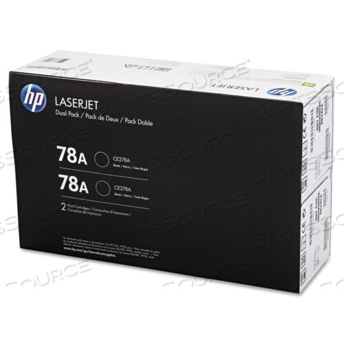HP 78A, (CE278D) УПАКОВКА 2 ЧЕРНЫХ ОРИГИНАЛЬНЫХ ТОНЕР-КАРТРИДЖЕЙ LASERJET