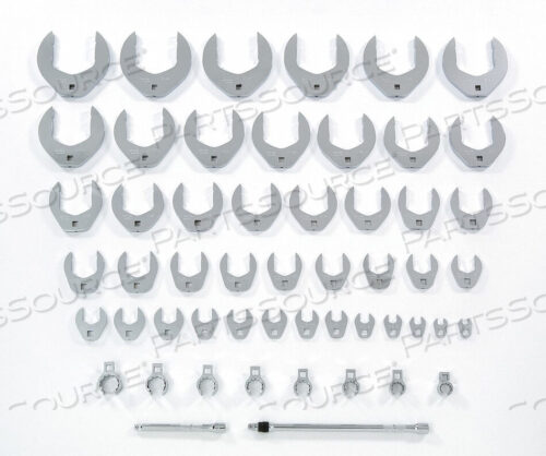 OEM#: J49000CFL3/8 DRIVE 53 PIECE CROWFOOT WRENCH SET by Proto