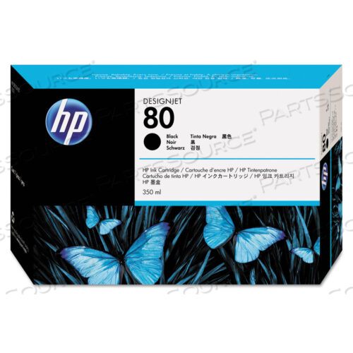 HP 80, (C4871A) ЧЕРНЫЙ ОРИГИНАЛЬНЫЙ ЧЕРНИЛЬНЫЙ КАРТРИДЖ