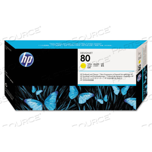 HP 80, (C4823A) ЖЕЛТАЯ ПЕЧАТАЮЩАЯ ГОЛОВКА И ОЧИСТИТЕЛЬ