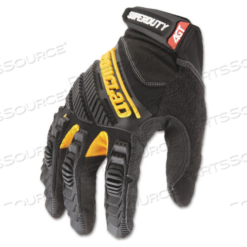 OEM#: SDG2-04-LSUPERDUTY GLOVES, LARGE, BLACK/YELLOW, 1 PAIR by Ironclad