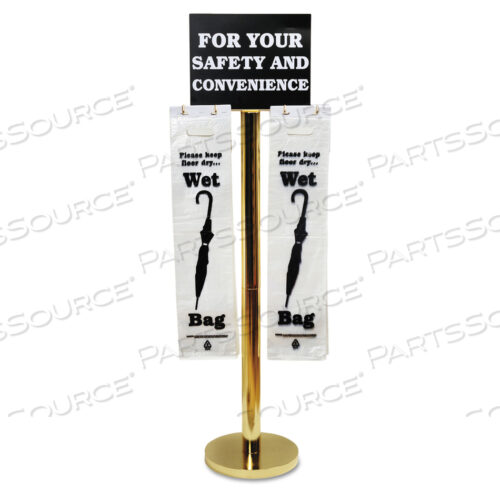 OEM#: 57029 Подставка для сумки-зонтика WET, 16 Ш x 12 Г x 54,5 В, ЛАТУНЬ/ЧЕРНЫЙ/БЕЛЫЙ от Tatco