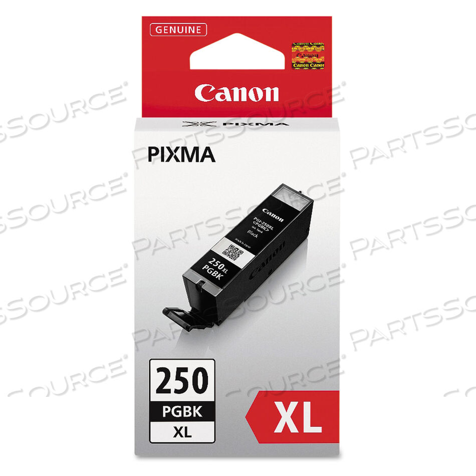 OEM#: 6432B0016432B001 (PGI-250XL) CHROMALIFE100+ HIGH-YIELD INK, 500 PAGE-YIELD, BLACK by Canon (Consumer Electronics)