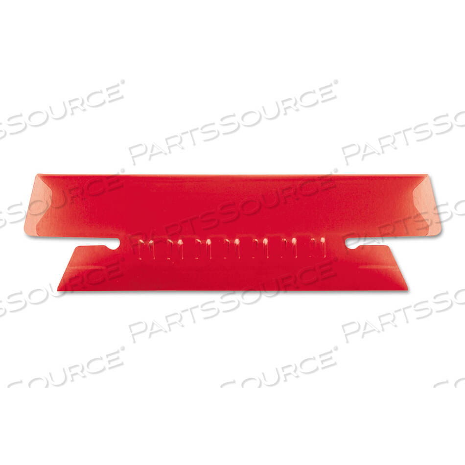 OEM#: 43 1/2 КРАСНЫЕ ПРОЗРАЧНЫЕ ЦВЕТНЫЕ ЯЗЫЧКИ ДЛЯ ПОДВЕСНЫХ ПАПОК, РАЗРЕЗ 1/3, КРАСНЫЕ, ШИРИНА 3,5, 25 ШТ. В УПАКОВКЕ от Esselte Pendaflex Corp.