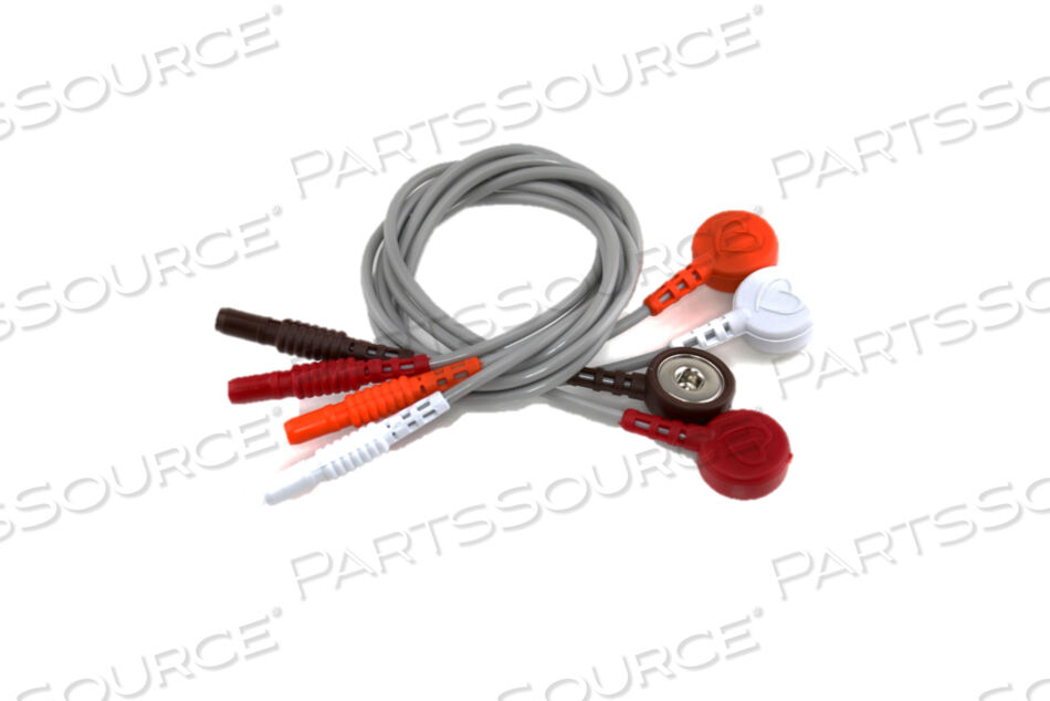 OEM#: 25452-535КОМПЛЕКТ ПРОВОДОВ ЭКГ, 4 ОТВЕДЕНИЯ (3 ШТ. - 14 ДЮЙМОВЫХ ОТВЕДЕНИЯ И 1 ШТ. - 14 ДЮЙМОВЫЙ БЕЛЫЙ ОТВЕДЕНИЕ), SNAP, EVO/ARIA от Spacelabs Healthcare