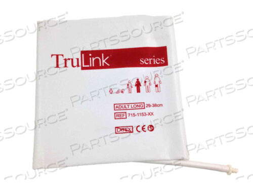 OEM#: 715-1153-10МЯГКАЯ ОДНОРАЗОВАЯ МАНЖЕТА TRULINK ДЛЯ ИЗМЕРЕНИЯ АД, ДЛЯ ВЗРОСЛЫХ, ДЛИНА 29–38 СМ, ОДИНАРНАЯ ТРУБКА, ШТЫКОВОЙ КРЕПЛЕНИЕ, 5 ШТ. В КОМПЛЕКТЕ от Spacelabs Healthcare