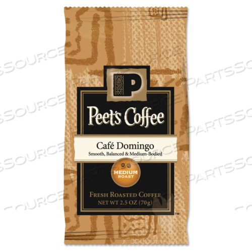 OEM#: 504918COFFEE PORTION PACKS, CAFE DOMINGO BLEND, 2.5 OZ FRACK PACK, 18/BOX by Peets Coffee & Tea