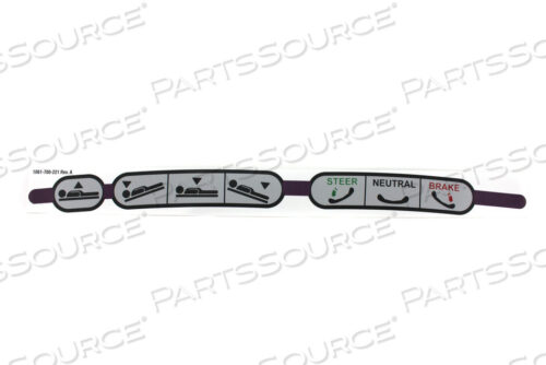 OEM#: 1061700221 ГРАФИКА ПРАВОЙ СТОРОНЫ УПРАВЛЕНИЯ от Stryker Medical