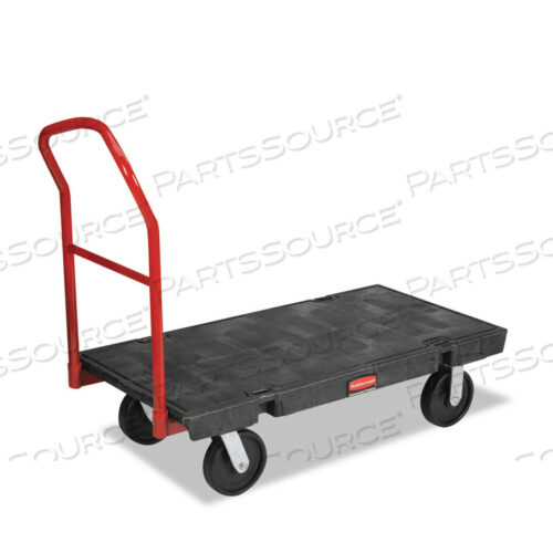 OEM#: FG444100BLA ПЛАТФОРМЕННАЯ ГРУЗОВИКА, ГРУЗОПОДЪЕМНОСТЬ 2000 ФУНТОВ, 24 X 48 X 7, ЧЕРНЫЙ от Rubbermaid Medical Division