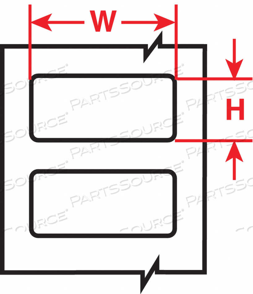 OEM#: THT-142-481-2.5ЭТИКЕТКА БЕЛАЯ ПУСТАЯ ИЗ ПОЛИЭСТЕРА от Brady Americas