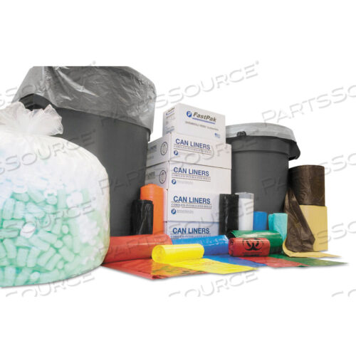 OEM#: WSL2424LTKINSTITUTIONAL LOW-DENSITY CAN LINERS, 10 GAL, 0.35 MIL, 24 X 24, BLACK, 50 BAGS/ROLL, 20 ROLLS/CARTON by Inteplast Group