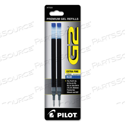 OEM#: 77233СТЕРЖЕНЬ ДЛЯ ГЕЛЕВЫХ РУЧЕК PILOT B2P, DR GRIP, G2, G6, MR METROPOLITAN, PRECISE BEGREEN И Q7, СВЕРХТОНКИЙ КОНЧИК, СИНИЕ ЧЕРНИЛА, 2 ШТ. В УПАКОВКЕ от Pilot