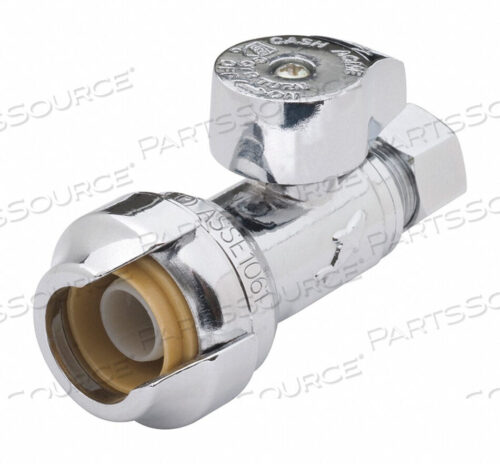 OEM#: 23037-0000LFЧЕТВЕРТЬ-ОБОРОТНЫЙ СТОПОР ПРЯМОЙ 1/2 ДЮЙМА X 3/8 ДЮЙМА от Reliance Worldwide Corporation