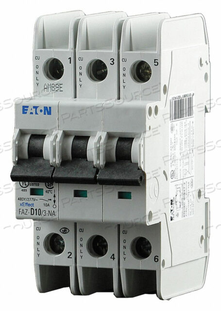 OEM#: FAZ-C6/3-NAIEC MINI АВТОМАТИЧЕСКИЙ ВЫКЛЮЧАТЕЛЬ 6A 3P 277/480V от Eaton