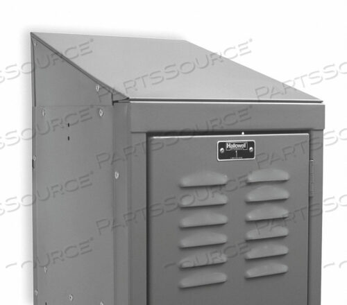 OEM#: KISTT1515HGSTEEL LOCKER ACCESSORY, INDIVIDUAL SLOPE TOP 15W X 15D X 5H - ТЕМНО-СЕРЫЙ от Hallowell