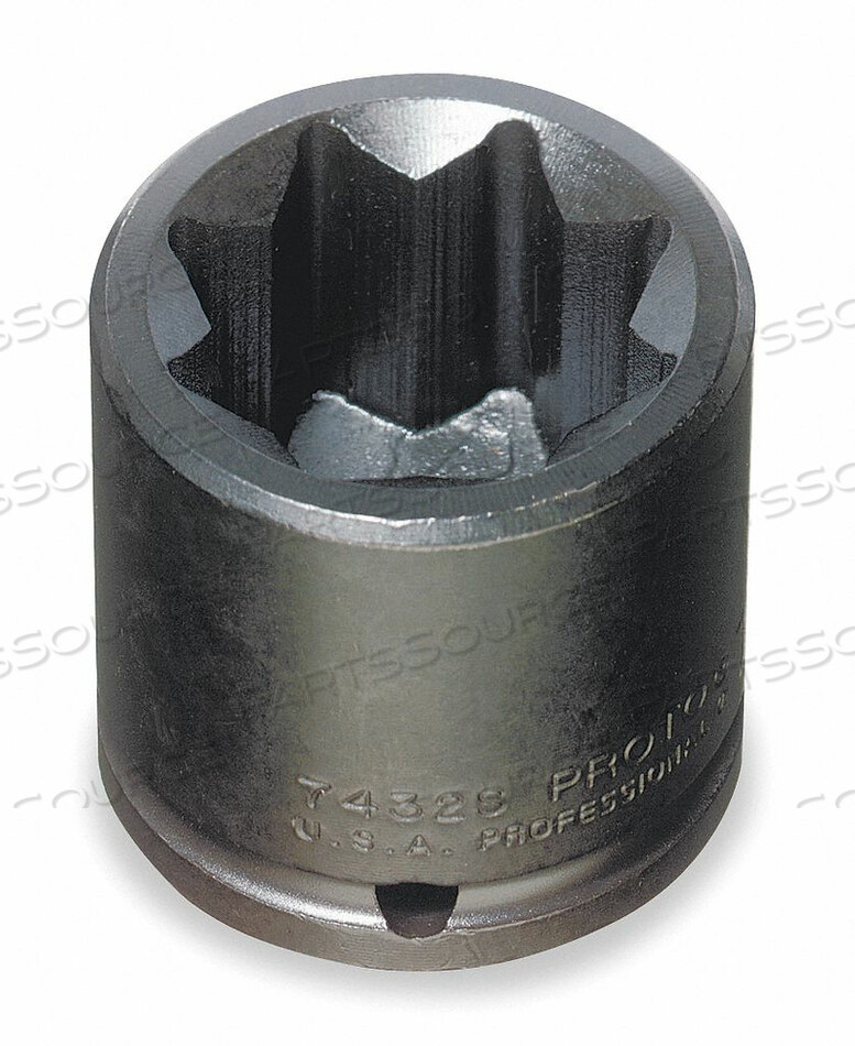 OEM#: J7412SIMPACT ГОЛОВКА 1/2 ДЮЙМА DR 3/8 ДЮЙМА 8 PT от Proto