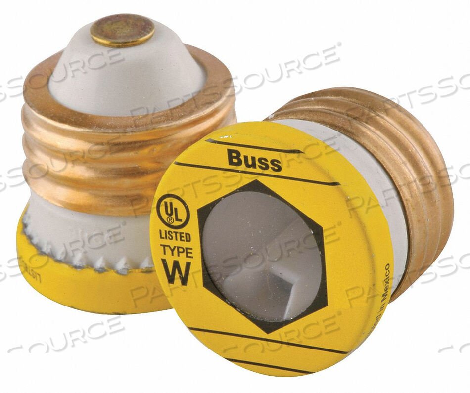 OEM#: W-10PLUG FUSE W SERIES 10A PK4 от Cooper Bussmann