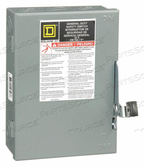 OEM#: D321NАВАРИЙНЫЙ ВЫКЛЮЧАТЕЛЬ 240 В переменного тока 3PST 30 AMPS AC от Square D